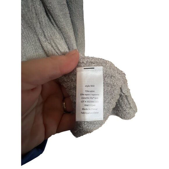 Barefoot Dreams CozyChic Lite Knit Cardigan Sweater Robe S/M Nylon Rayon Lounge - Picture 3 of 6